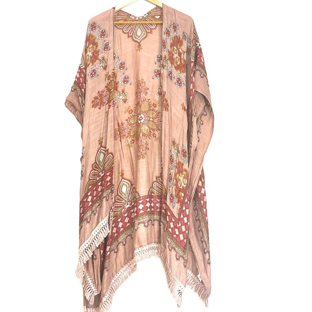 Unique Floral Patterned Kimono